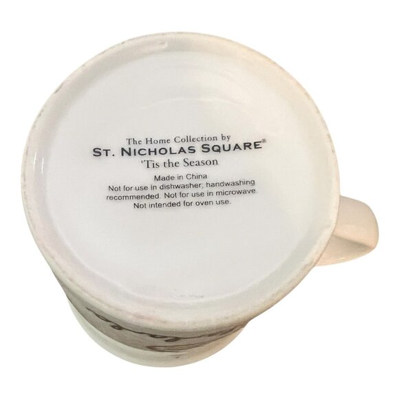 St. Nicholas Square Tis The Season Mug Ceramic Ho Ho Ho & Fa La La - Picture 6 of 6